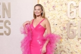 Margot Robbie Basically Channeled a Hot Pink Barbie at the 2024 Golden Globes