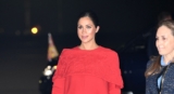Meghan Markle Arrived Morocco In A Stunning Valentino Cape Dress