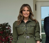 First Lady Melania Trump’s Military-Inspired Jacket Is Everything
