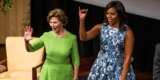 Michelle Obama And Laura Bush Delivers A Message Of Hope