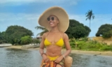 Nancy Isime Wears Nothing But a Tiny Strappy Bikini
