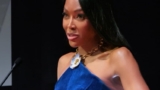 Naomi Campbell Receive Visionary Arts Awards In A Gorgeous Shoulder-Baring Dress