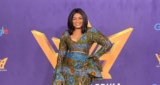 Omotola Jalade Steps Out in a Pretty Ankara Dress for “Heirs Of Afrika” Event in LA