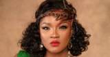Omotola Jalade Wore A Sequinned Green Gown To “Cold Feet” Movie Premiere