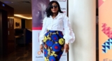 Omotola Jalade Had A Maxi Skirt And White Shirt Moment Yesterday