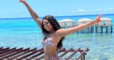 Osas Ighodaro Enjoys The Sunny Island Of Zanzibar In The Tiniest Bikini