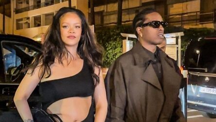 Rihanna Goes for a Date Night in a Daring Cutout Dress in Cannes