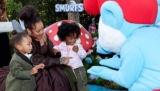 Rihanna Arrived in Style With Sons RZA and Riot at Smurfs L.A. Premiere