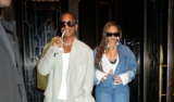 Rihanna Gives a Refreshing Styling Twist on Denim-on-Denim Outfit