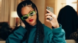 Rihanna Teases Her New Fenty Sunglasses In Box Braids & Red Lipstick