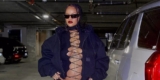 Rihanna Reimagines Maternity Dressing In Baby Bump-Baring Lace-Up Top