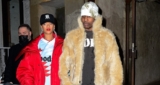 Rihanna Layers Up Without Pants For A Date Night With A$AP Rocky