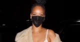 Rihanna Stepped Out in a White Slip Dress and Bomber Jacket for a Dinner