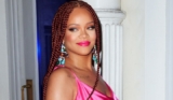 Rihanna Just Launched her Fenty Collection in a Pink Outfit and Braids