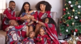 Rita Dominic Wore Matching Ankara Dress With Her Family For The Christmas