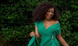 Rita Dominic Opts For A Green Gathered Waist Dress For Her 46th Birthday