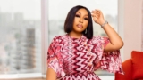 Rita Dominic Wears A Halter Gown With Peekaboo Cutout For Africa Movie Academy Awards
