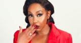 Rita Dominic Struts In A Lemon Green Dress Like A Model