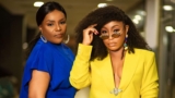 Rita Dominic Looks Cool In A Mustard Pantsuit