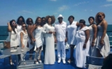 How Senator Amori and His Girls do All-white Outfits in a Pre-birthday Boat Cruise