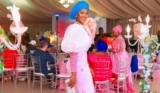 Stephanie Okereke Wore a Pretty Pink Dress to Attend Her Sister’s Wedding