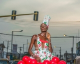 This Gorgeous Dress Is Made Out Of Balloons And Nylon