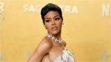 Teyana Taylor Stuns in Thom Browne Trompe L’oeil Gown at the 2026 Actor Awards