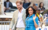 Meghan Markle Takes South Africa In Wrap and Tie Waist Dress