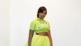 Tiwa Savage Dresses Up in a Head-to-Toe Neon Green Outfit
