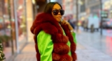 Toke Makinwa Steps Out In Neon Green Sweats In London
