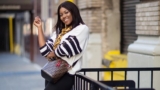 Yvonne Nelson Wears A Little Black Dress, Makeup & A Perfume To Stay Home