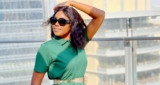 Yvonne Nelson Showcases Her Long Legs In A Sexy Laidback Red Dress